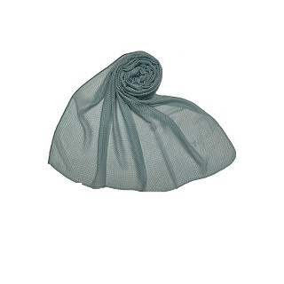 Ribbed Cotton Hijab - Green